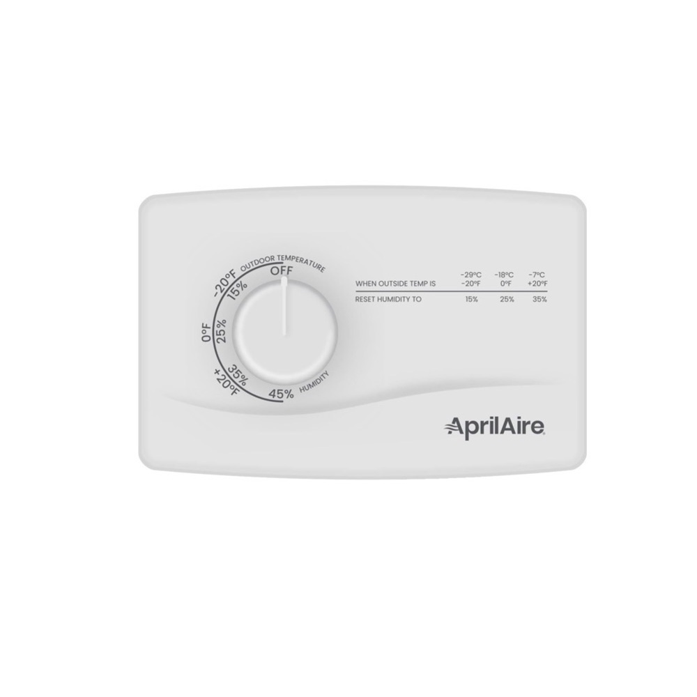 AprilAire White Humidistat Dial Wall Control